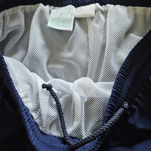 Vintage Diadora Womens Medium Track Pants Blue Pockets Zipper at Ankle Lined - Picture 7 of 10